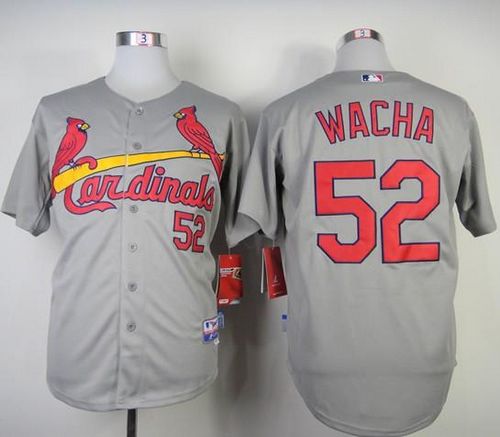 Cardinals #52 Michael Wacha Grey Cool Base Stitched MLB Jersey - Click Image to Close